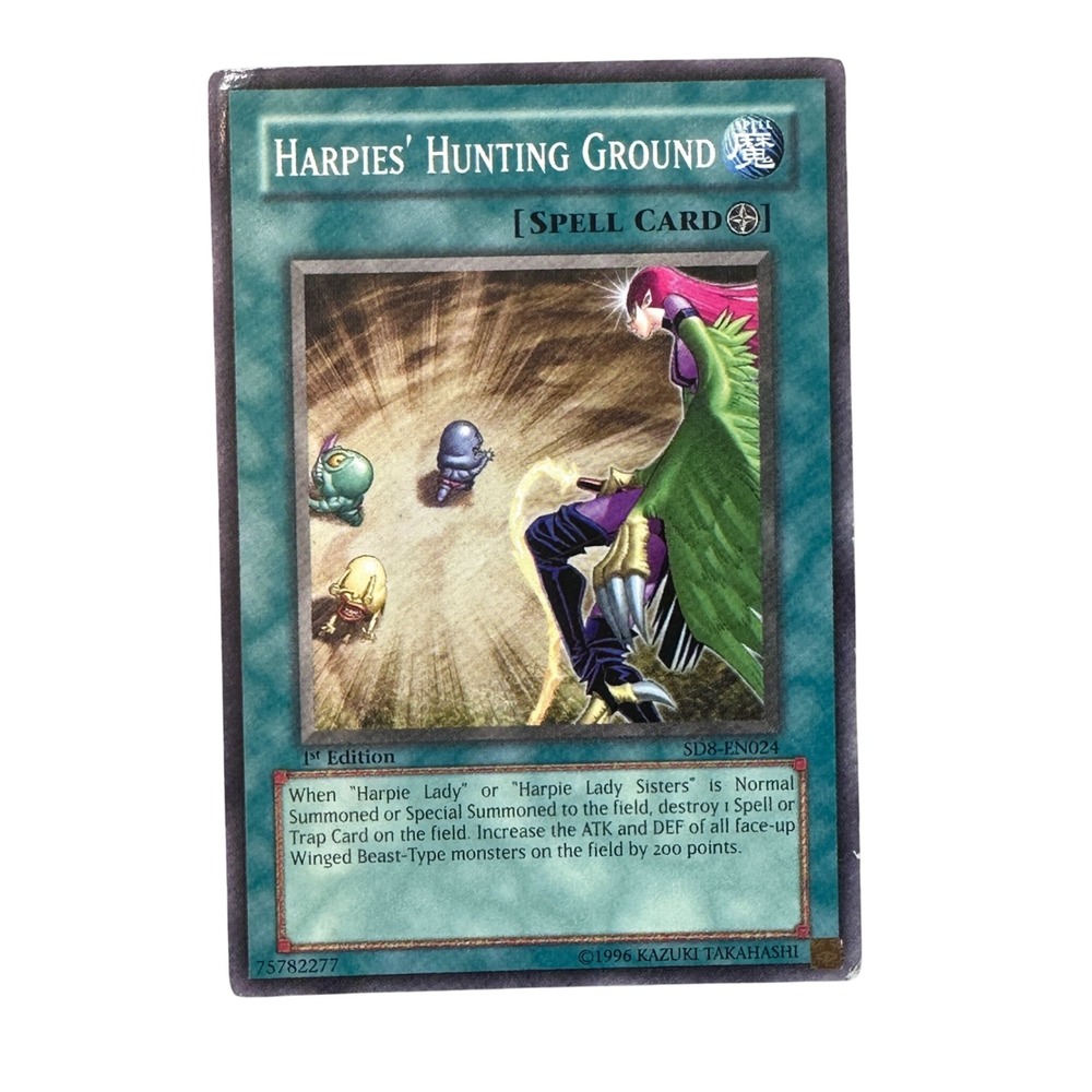 Yu-Gi-Oh! Trading Card Game Harpies' Hunting Ground SD8-EN024 1st Edition Spell